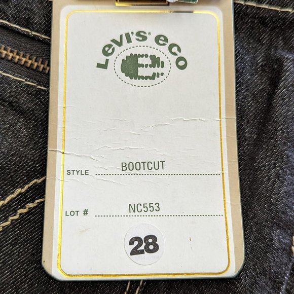 NWT   Levi's ECO Bootcut Black Jeans         Sz 28 - Picture 5 of 13